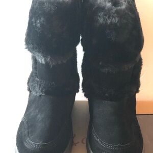 Style & Co. Black ankle Boots with Faux Fur